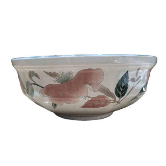 Mikasa Other - Vintage MIKASA Continental Silk Flowers F3003 JAPAN 8 1/2" ROUND SERVING BOWL